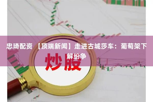 忠琦配资 【顶端新闻】走进古城莎车：葡萄架下解纷争