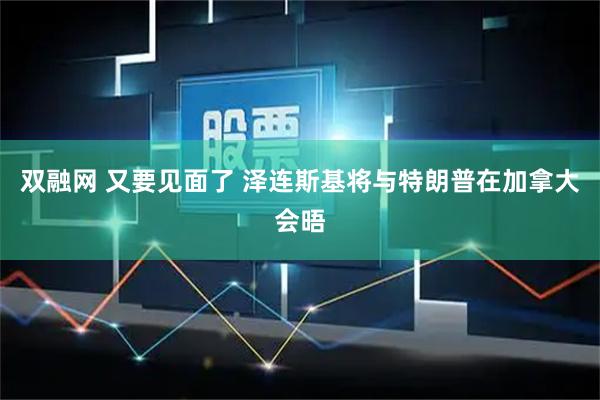 双融网 又要见面了 泽连斯基将与特朗普在加拿大会晤
